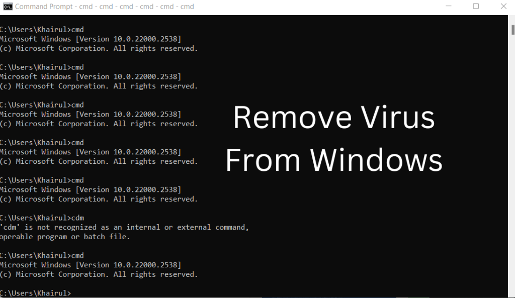 Remove a Virus from a Windows Computer