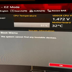 Fix the “System Cannot Find Any Bootable Devices” Error